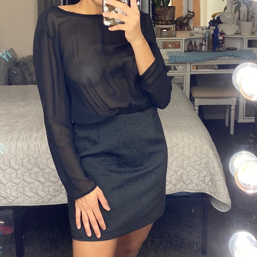 Zara Basic size large dress with open back new wi… - image 1